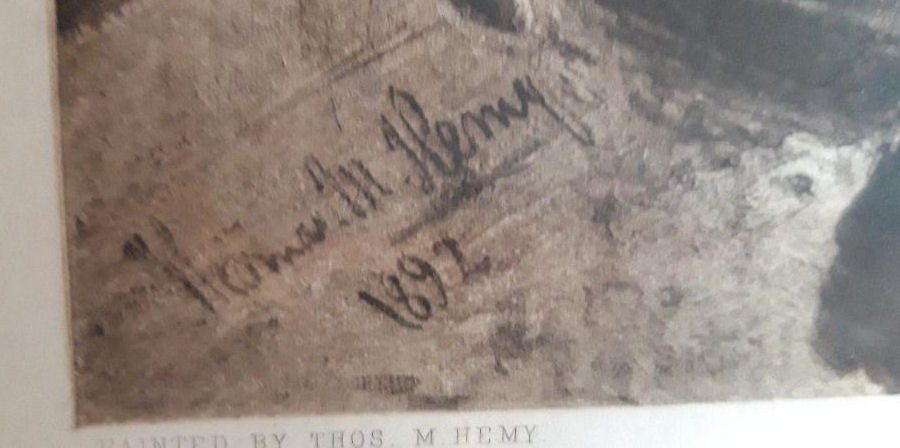 May 15 1893 Print of 
Wreck of the Birkenhead by Thomas M. M. Hemy