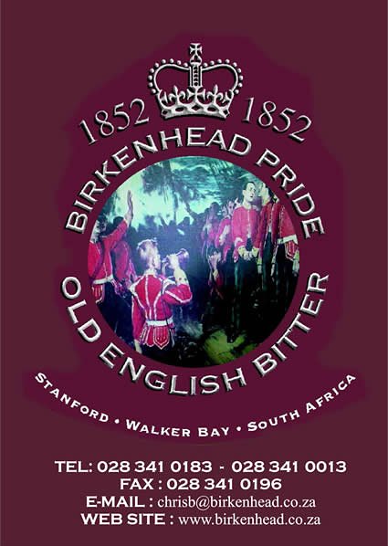 'Birkenhead Pride' an old English bitter produced by Birkenhead brewery of Stanford, South Africa.